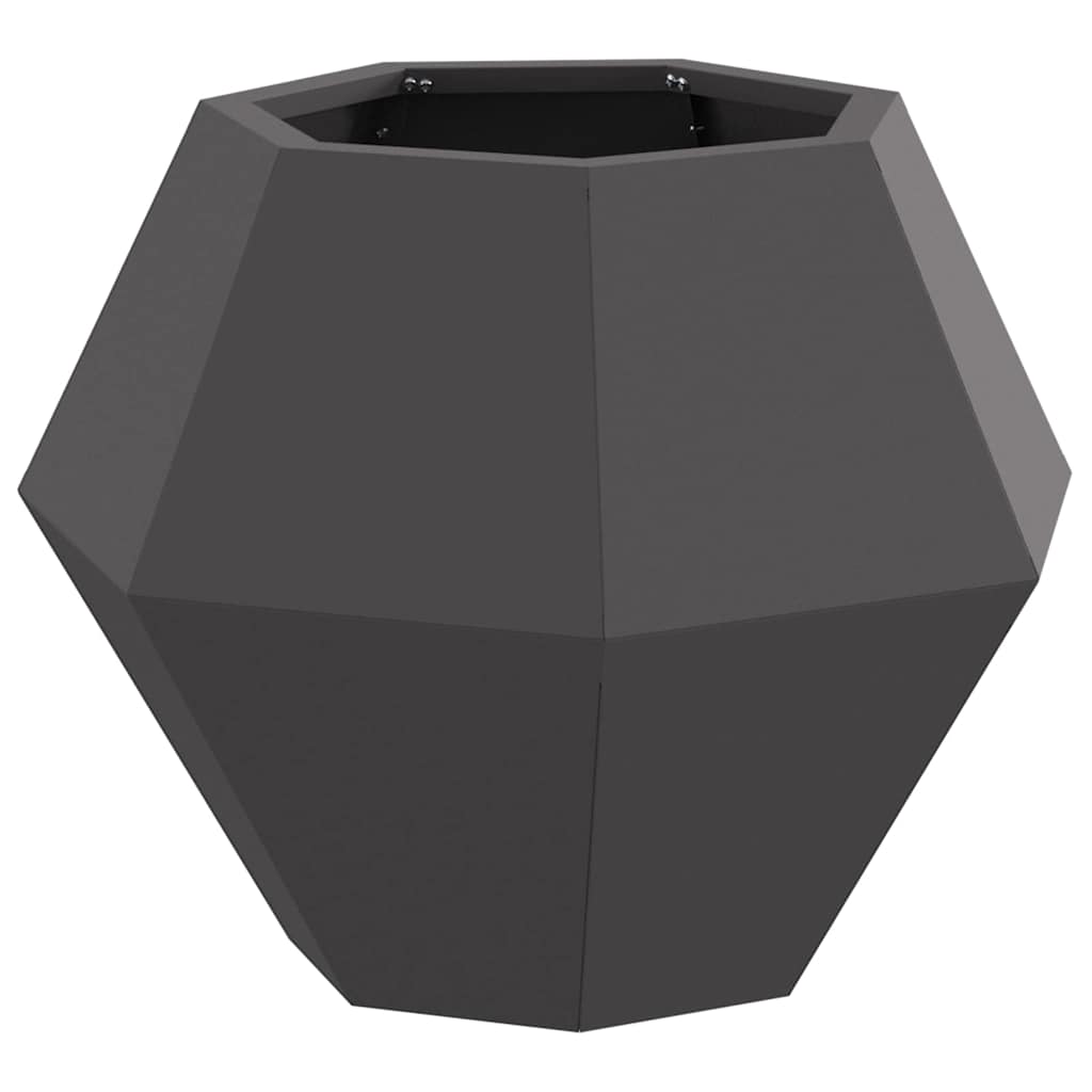 Planter Black 50 x 50 x 40 cm Steel