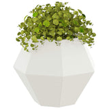 Planter White 50 x 50 x 40 cm Steel
