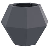 Planter 2 pcs Anthracite 50 x 50 x 40 cm Steel