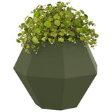 Planter 2 pcs Olive Green 50 x 50 x 40 cm Steel