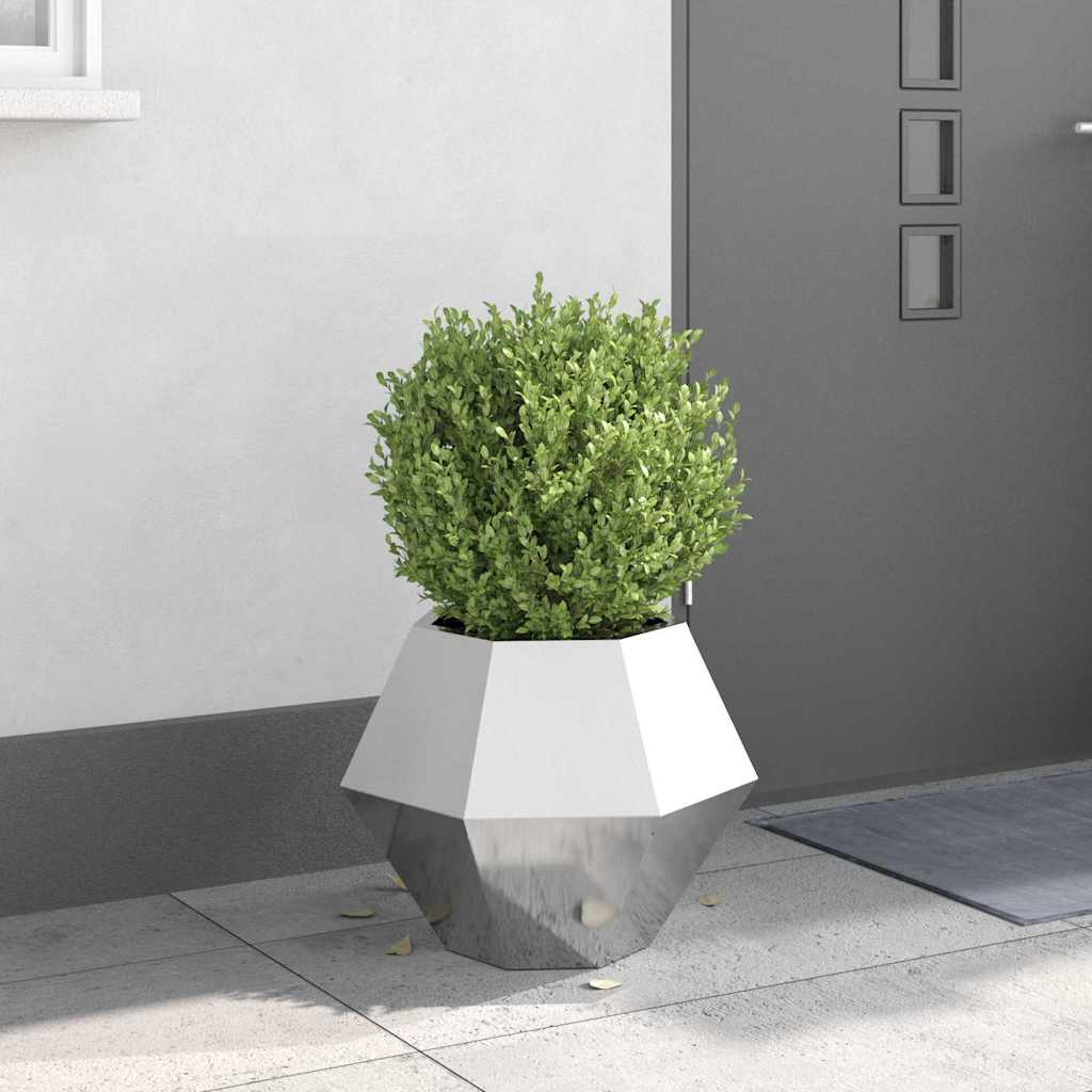 Planter Silver 50 x 50 x 40 cm Stainless Steel