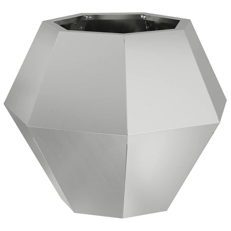 Planter Silver 50 x 50 x 40 cm Galvanised Steel