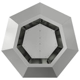 Planter Silver 50 x 50 x 40 cm Galvanised Steel