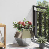 Planter 2 pcs Silver 50 x 50 x 40 cm Galvanised Steel