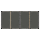 Garden Dining Set 7 pcs Grey 190 x 90 x 75 cm Poly Rattan
