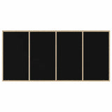 Garden Dining Set 7 pcs Beige and Black 190 x 90 x 75 cm