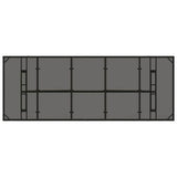 Garden Dining Set 9 pcs Black Poly rattan