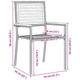 Garden Dining Set 5 pcs Grey Poly rattan