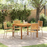 Garden Dining Set 5 pcs Beige Poly rattan