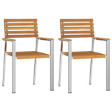 Garden Dining Set 3 pcs Solid acacia wood & stainless steel