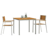 Garden Dining Set 3 pcs Brown Solid acacia wood