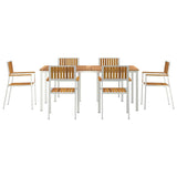 Garden Dining Set 7 pcs Brown Solid acacia wood