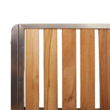 Garden Dining Set 9 pcs Brown Solid teak wood