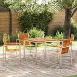 Garden Dining Set 5 pcs Solid Wood Acacia