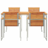 Garden Dining Set 5 pcs Solid Wood Acacia