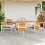 Garden Dining Set 7 pcs Solid Wood Acacia