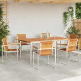 Garden Dining Set 7 pcs Solid Wood Acacia