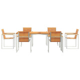 Garden Dining Set 7 pcs Solid Wood Acacia