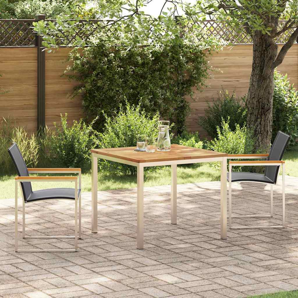 Garden Dining Set 3 pcs Solid Wood Acacia