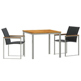 Garden Dining Set 3 pcs Solid Wood Acacia