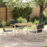 Garden Dining Set 5 pcs Solid Wood Acacia