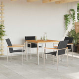Garden Dining Set 5 pcs Solid Wood Acacia