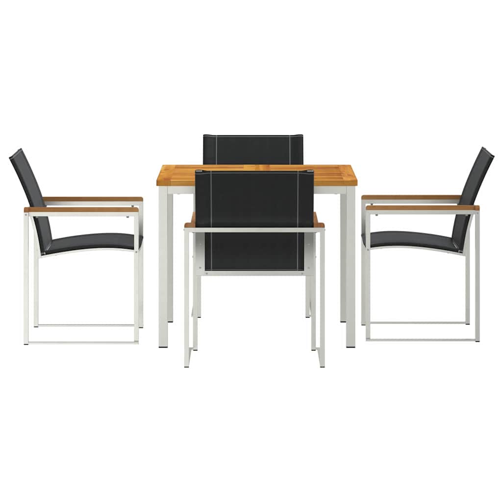 Garden Dining Set 5 pcs Solid Wood Acacia