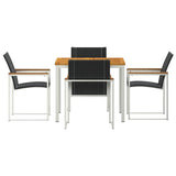 Garden Dining Set 5 pcs Solid Wood Acacia