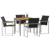 Garden Dining Set 5 pcs Solid Wood Acacia