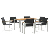 Garden Dining Set 7 pcs Solid Wood Acacia