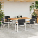 Garden Dining Set 7 pcs Solid Wood Acacia