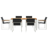 Garden Dining Set 7 pcs Solid Wood Acacia
