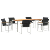 Garden Dining Set 7 pcs Solid Wood Acacia