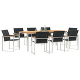 Garden Dining Set 9 pcs Solid Wood Acacia
