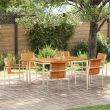 Garden Dining Set 7 pcs Solid Wood Teak