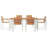 Garden Dining Set 7 pcs Solid Wood Teak