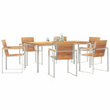 Garden Dining Set 7 pcs Solid Wood Teak