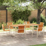 Garden Dining Set 7 pcs Solid Wood Teak