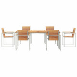 Garden Dining Set 7 pcs Solid Wood Teak