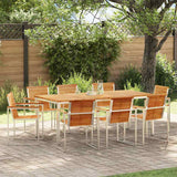 Garden Dining Set 9 pcs Solid Wood Teak