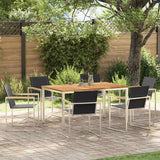 Garden Dining Set 7 pcs Solid Wood Teak
