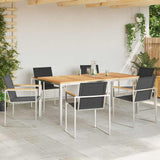 Garden Dining Set 7 pcs Solid Wood Teak