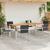 Garden Dining Set 7 pcs Solid Wood Teak
