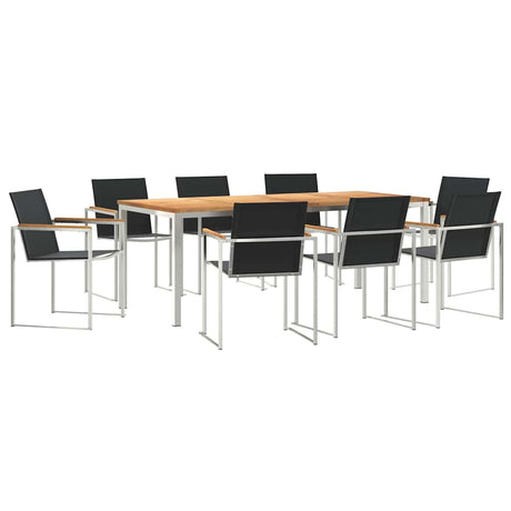Garden Dining Set 7 pcs Solid Wood Teak