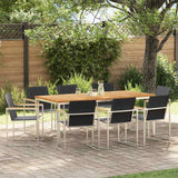 Garden Dining Set 9 pcs Solid Wood Teak