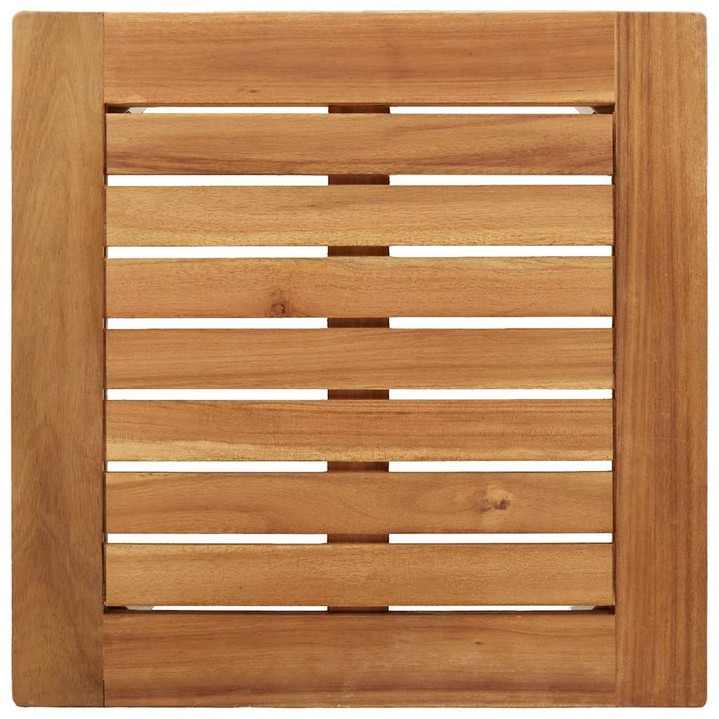 Sun Loungers 2 pcs with Table 3 pcs Brown Solid acacia wood