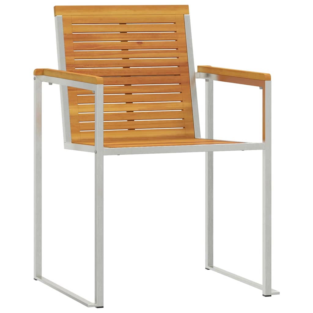 Sun Lounger 3 pcs Brown 200 x 60 x 88cm Solid Acacia wood