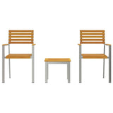 Garden Dining Set 3 pcs Brown Solid Acacia wood