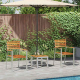 Garden Dining Set 3 pcs Brown Solid Teak wood