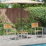 Garden Dining Set 3 pcs Brown Solid Teak wood